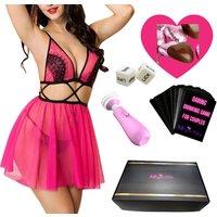 10pc Romantic Christmas Couples Gift Set - Festive Toys, Lingerie, Chocolate & More!
