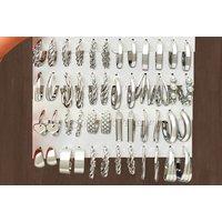 48-Piece Earring Set - Gold & Silver Options