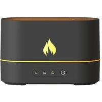 Volcano Mist LED Table Humidifier - Modern Aromatherapy Fire Flame, ABS/PP, 159x107x79mm