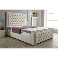 Cream Plush Princess Kids Bed & Mattress Options