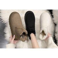 Fluffy Platform Ugg Inspired Faux Fur Lined Ankle Boots