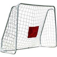Foldable Outdoor Garden Football Goal - Metal Frame, Target Sheet & Quick Setup for Family Play (213cm x 152cm)