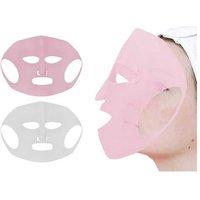 2Pcs Silicone Facial Mask Covers - Pink
