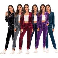 Black Women's Lightweight Athleisure Loungewear Tracksuit Set - Breathable, 7 Colours