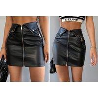 Women'S Leather Mini Skirt