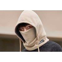 Unisex White Windproof Acrylic Unisex Winter Scarf Hood - Adjustable, Five Colours