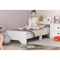 White Unicorn Bed Frame For Toddlers