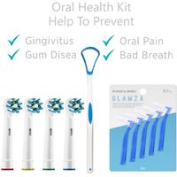 Professional 10Pc Oral B Compatible Dental Care & Whitening Kit - At-Home Teeth Cleaning Solution