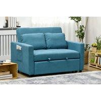 Loveseat Convertible Sofa Bed With 2 Cushions In 3 Colours