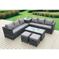 8-Seater Weather-Resistant Rattan Sofa Dining Set