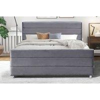 Maya Plush Velvet Bed Frame With Storage