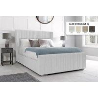 Hampton Wingback Boucle Bed with Mattress - All-In-One Comfort & Style