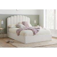 Alaska Boucle Teddy Fleece White Bed Frame- 5 Sizes