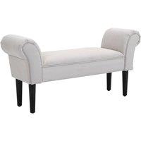 Grey Upholstered Ottoman Bench