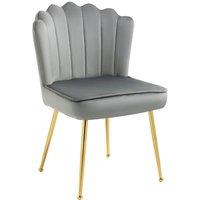 Velvet Touch Accent Chair With Gold Metal Legs In 3 Colours