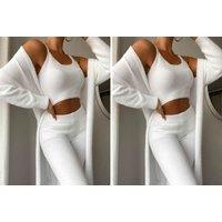 Black Women's Lightweight Teddy Fleece 3-Piece Summer Loungewear Set - Versatile Lounge & Sleepwear