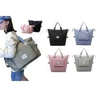 Large Capacity Versatile Folding Handbag In 4 Colours - Pink