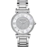 Michael Kors Catlin Crystal Dial Ladies Watch - Mk3355 - Silver