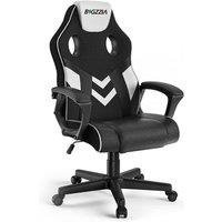 Pu Leather Gaming & Office Chair With Headrest - 4 Colours - Black