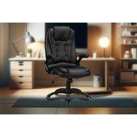 Padded Faux Leather High Back Office Chair - 3 Colours