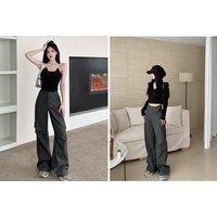 Women'S Loose Casual Cargo Trousers - 5 Sizes & 2 Colours