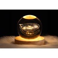 3D Galaxy Crystal Ball Night Light