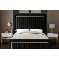 Atmosphere Gold Line Plush Bed Frame - 6 Colours