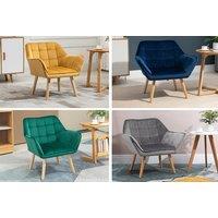 Homcom Upholstered Armchair In 4 Colours - Blue