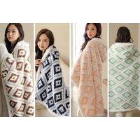 Warm Fuzzy Blanket With Hoodie In 4 Colours