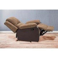 Brown Leather Single Seat Reclining Sofa