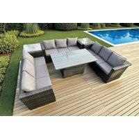 Luxurious Weather-Resistant Rattan Sofa Dining Set