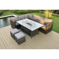 Luxurious Corner Sofa Set With Fire Pit Table
