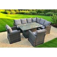 Luxurious Weather-Resistant PE Rattan Garden Sofa Set