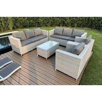 Modern Weather-Resistant Rattan Garden Sofa Set - 4-Seater Outdoor Lounge