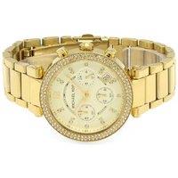 Michael Kors Mk5354 Glamorous Gold-Tone Chronograph Ladies Watch