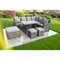 Luxurious Weather-Resistant Rattan Corner Sofa Set