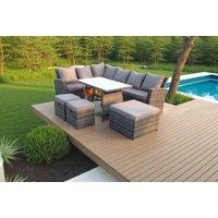 Modern Weather-Resistant Rattan Corner Sofa Set