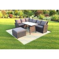 Luxurious Weather-Resistant Rattan Corner Sofa Set