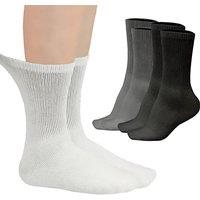 Unisex Grey Non-Binding Diabetic Socks - Comfort & Relief In 3 Colours
