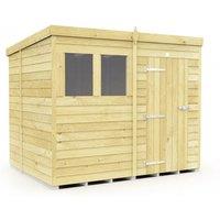 6Ft X 8Ft Outdoor Pent Storage Shed - Customisable Weatherproof Wooden Design
