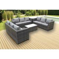 Luxury Rattan Outdoor Lounge Sofa Set with Coffee Table