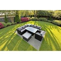 Luxurious Weather-Resistant Rattan Sofa Dining Set