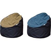 Eco-Friendly Waterproof Outdoor Bean Chair - Handmade, Waxed Cotton, Ergonomic, 2 Colours