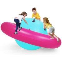 Inflatable Dome Rocker Bouncer for Kids with 6 Built-in Handles