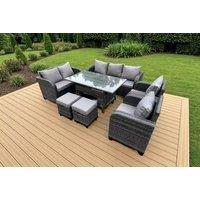 Luxurious 9-Seater Weather-Resistant Rattan Dining Set