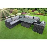 Luxurious Weather-Resistant 7-Seater Rattan Dining Set