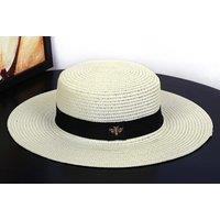 Gucci Inspired Women'S Small Bee Straw Sun Hat - 5 Colours