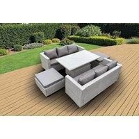 Luxurious Weather-Resistant Rattan Dining Set With Rising Table