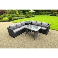 Luxurious Weather-Resistant 6-Seater Rattan Dining Set