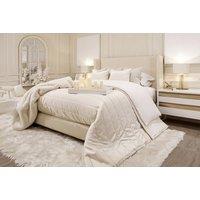 Winged Boucle Bed Set With Headboard Included - 4 Sizes!